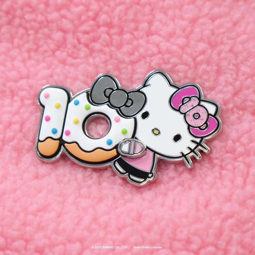 Limited Edition Hello Kitty Cafe 10th Anniversary Donut Pin